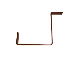 Metalinis viršutinis laikiklis loveliui, 22 x 2 x 16 cm., rudas