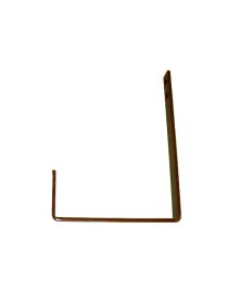 Metalinis šoninis laikiklis loveliui, 16 x 2 x 22 cm., rudas