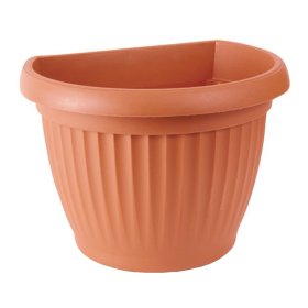 Plastikinis lauko vazonas TERRA, vazono skersmuo 22 cm.