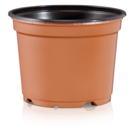 Plastikinis vazonėlis, GPVCB15, 15 cm., aukštis 11,5 cm.