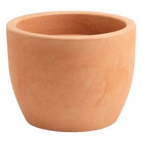 Plastikinis vazonas HERA, 40 x 30 cm., blyškiai rudas.