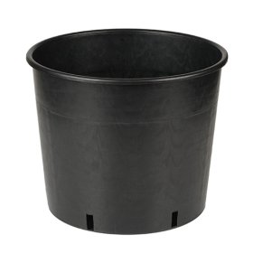 Vazonas sodinukams Vivaio Basso, juodas, 26x21.5cm. 10l