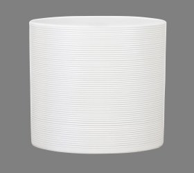 Kambarinis keraminis vazonas SCHEURICH PANNA (828/19), kreminės sp., skersmuo 19 cm.