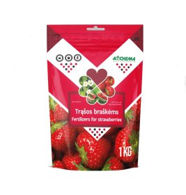 Trąšos braškėms ir žemuogėms AGROCHEMA, 1 kg, NPK 15-8-18