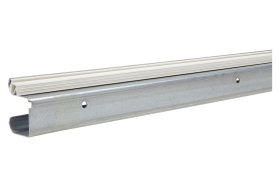 Stumdomų durų bėgelis HETTICH TopLine2, prisukamas, cinkuotas, spl. balta, 2 m, 1479