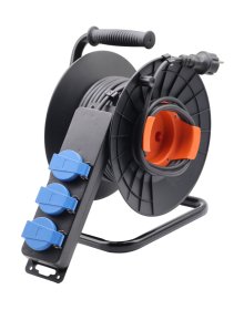 Ilgiklis ORRO, 3 vietų, 3x1,5, ritė, su įžeminimu, IP44, 30 m, YL-6023WP