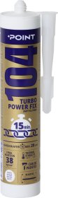 Klijai ir hermetikas POINT 104 Turbo Power Fix, greitai džiūstantys, balti, 290 ml