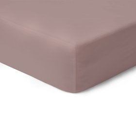 Satininė paklodė su guma KARALIŠKAS MIEGAS, 180 x 200/30 cm, rudos sp.