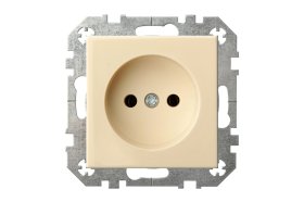 Kištukinis lizdas LIREGUS Epsilon, 1 vietos, įleidžiamas, smėlio sp., be įžeminimo, IKL16-304-01.E/S 