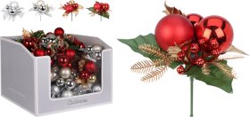 Kalėdinė dekoracija Šakelė, įvairių sp., 19 cm