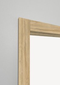 Laminuota durų stakta VOSTER reguliuojama, su apvadais, komplektas, dešininė, spalva Oak Bawaria, 100-140x80x2109 mm, 2 vnt., 100-140x80x884 mm, 1 vnt.