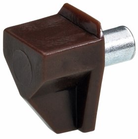 Lentynos laikiklis HETTICH, pak. 20 vnt. plastikas, 5mm, rudos sp., 9115201