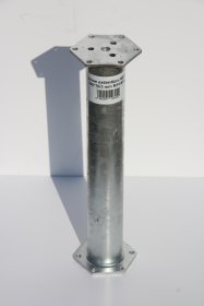 Įsukamo sraigtinio M tipo poliaus prailginimas PROFIX, 76 x 500 x 3 mm, M16/M16, HEX-120mm, HDG