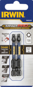 Smūginiai sukimo antgaliai IRWIN Impact Pro, 57 mm, 2 x T20