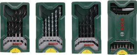 Grąžtų ir sukimo antgalių rinkinys BOSCH Mini-X-Line 3+1