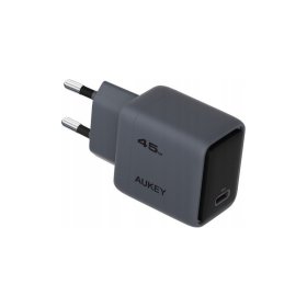 Telefono įkroviklis AUKEY, 45W, USB-C, PD, tamsiai pilkos sp., LLTSEUN1054997VN
