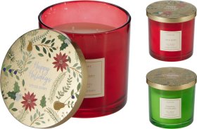 Kvapni žvakė, stikliniame indelyje, 2 skirtingi kvapai 