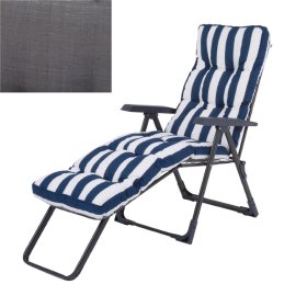 Gultas PATIO Modena Floke H024-07PB, sulankstomas, plienas, tekstilė, apkrova iki 150 kg