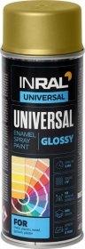 Aerozoliniai dažai INRAL Universal, 400 ml, aukso spalvos, RAL1036
