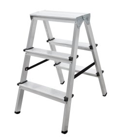 Kopėčios HERVIN EQUIPMENT, aliuminės, dvipusės, 2x3 pakopų, 660-710 mm, AD0403A