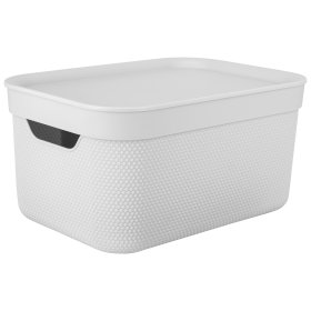 Daiktadėžė ROTHO Jive, 5 l, su dangčiu, baltos sp.