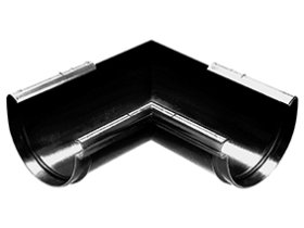 Latako vidinis kampas WAVIN KANION, skersmuo 100 mm, 90 laipsnių, grafito spalvos, 3024001