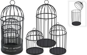 Dekoratyvinių narvelių rinkinys, juodos sp.