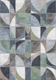 Kilimas ARGENTUM, 160 x 230 cm, 100% polipropilenas, šv.smėlio/oranžinės/žalios/mėlynos  sp., Belgija, 6365066560