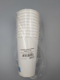 Vienkartiniai puodeliai ECO GO 10, popieriniai, 500 ml, 10 vnt.