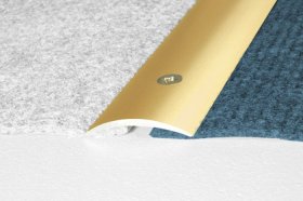 Aliumininė grindų juostelė HESORA H 02 D1, 3.0 x 180 cm,  mat.aukso spalvos, kilmės šalis ES