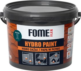 Hidroizoliaciniai dažai FOME FLEX Hydro Paint, RAL6005 žalia, 3kg.