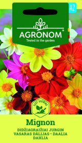 Gėlių sėklos, AGRONOM jurginai didžiagraižiai MIGNON, 0,5 g.