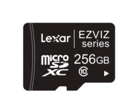 Atminties kortelė Micro SD EZVIZ Cs-Cmt-Cardt256G, 256GB, 10 kl., įrašymo greitis iki 24MB/s, TLC