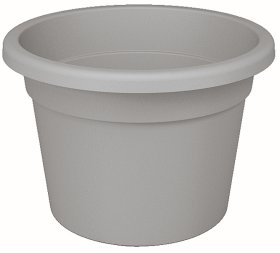 Plastikinis vazonas PREMIUM, pilkos sp., 21,9 x 15,7 cm.