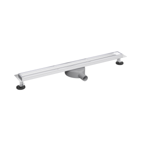 Metalinis dušo latakas DRAINY, su įklijuojama plytele, 360°, 700 mm