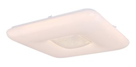Lubinis LED šviestuvas GLOBO Trystan Smart Light, 48W + 6W RGB, 230 V, 4600 lm, 3000-6400 K, su pultu, dimer., laikmatis, atminties funkcija, 500x500x80mm, 48409-48RGBSH