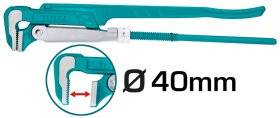 Santechninis raktas TOTAL, 1", iki 40 mm, 90 laipsnių THT172011