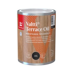 Aliejus terasoms ir lauko baldams TIKKURILA, Valtti Terrace Oil, 0,9 l, juodas