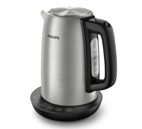 Elektrinis virdulys PHILIPS HD9359/90, su temperatūros reguliavimo fukcija, 1,7 l, juoda/nerūdijančiojo plieno