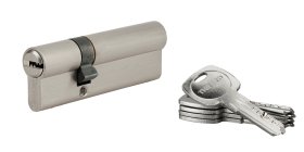 Spynos cilindras SERRUPRIX Tiger 6, 5 raktai, žalvarinis, nikeliuotas, 60x30 mm, 216620