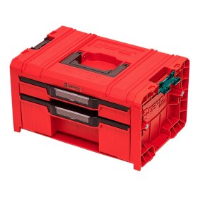 Įrankių dėžė su 2 stalčiais QBRICK Pro 2.0 Expert Red, 45 x 31 x 24, 4 cm