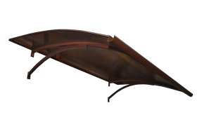 Stogelis STARKEDACH L-160, matmenys 6 x 1600 x 1000 mm, lenktas, ruda spalva