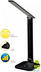 Stalinis šviestuvas SPECTOR LIGHT 17550S, LED, 9 W, 3000 K, 100-240 V, 500 lm, dimeriuojamas, 3 režimai, sensorinis valdymas, juodos sp., 150x150x600mm