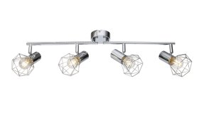 Kryptinis šviestuvas GLOBO Xara I, E14, 4 x 40W, 230V, chromas, 600 x 150 mm, 54802-4