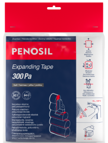 Savaime besiplečianti juosta PENOSIL Expanding Tape 300, 15x20/4-7 mm, 8m/rulone, pilka