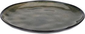 Lėkštė, keraminė, skersmuo 20 cm, rudos sp.