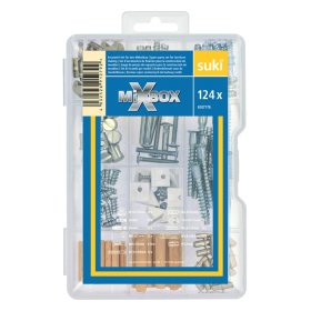 Tvirtinimo elementų rinkinys SUKI Mixbox, 124 vnt.