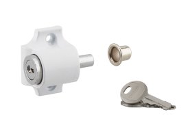 Lango užraktas THIRARD, su spynele, 2 raktai, spl. balta, 193244