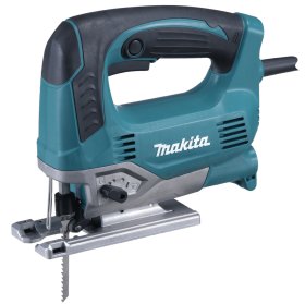 Elektrinis siaurapjūklis MAKITA JV0600J, 650 W, 90 mm, 500-3100 min-1, 3-jų pakopų švytuoklinis judesys, 2,4 kg, MAKPACK lagaminas