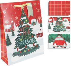 Dovanų maišelis, 3 skirtingi dizainai, 40 x 30 x 10 cm